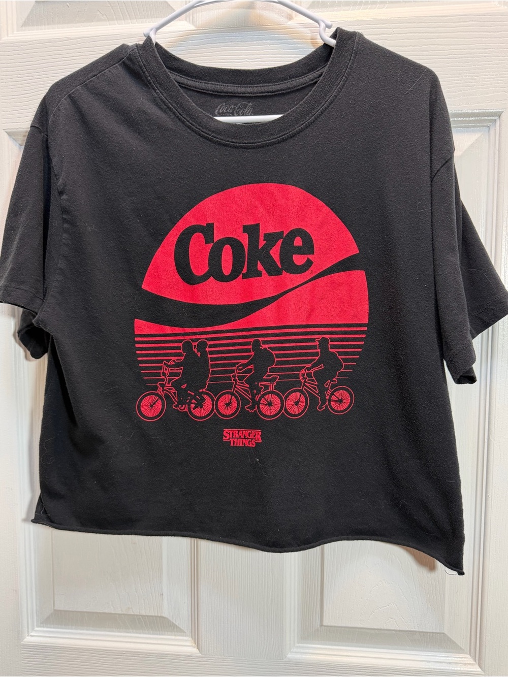 Coke x Stranger Things Black Short Sleeve Graphic Tee